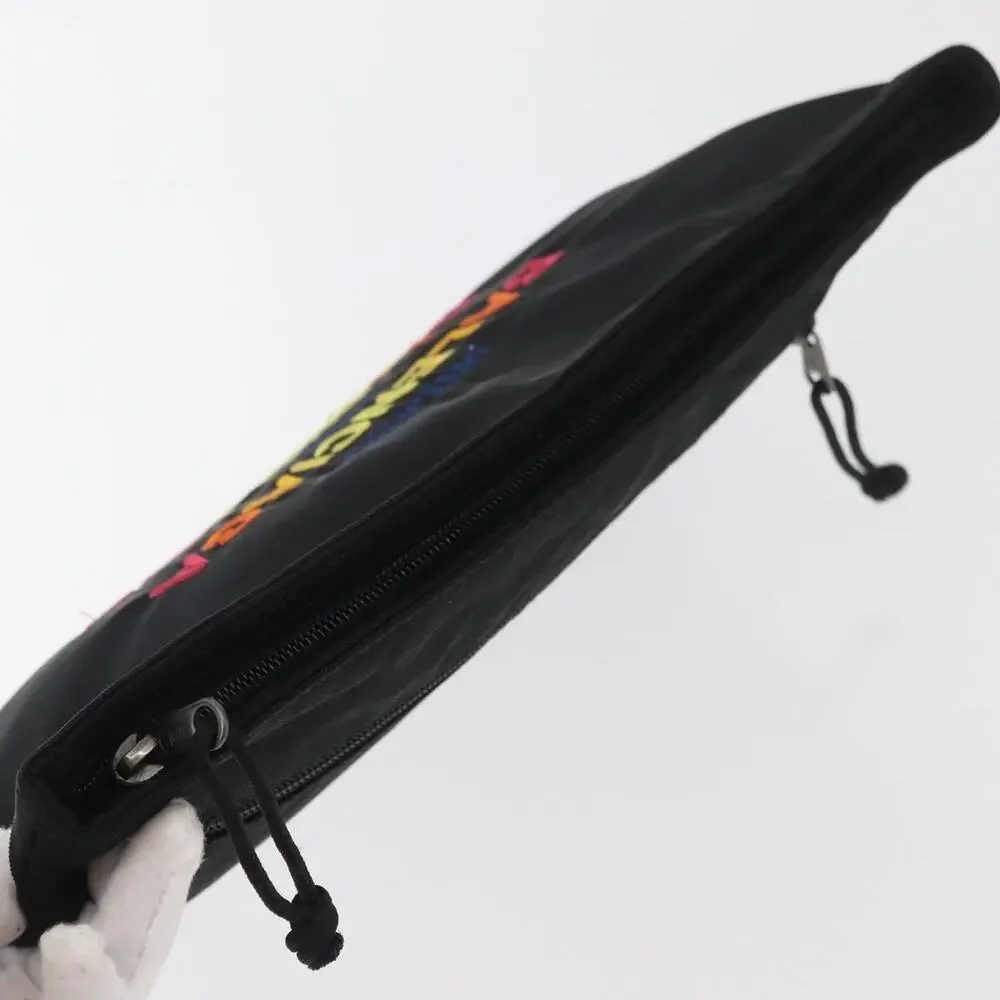 Balenciaga Canvas Clutch Bag Black